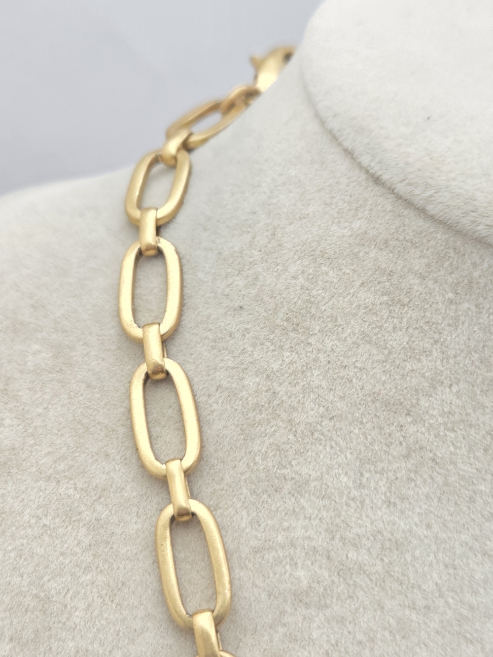 Stella & Dot Art Deco Statement Necklace Gold Tone Green Black Geometric 21" - Picture 5 of 16